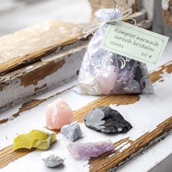 SET OF RAW NATURAL CRYSTALS