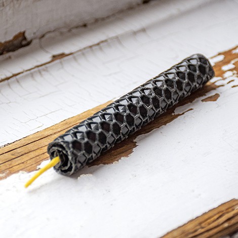 RITUAL CANDLE small black, wax candle, bee wax candle, black candle, black bee wax candle,