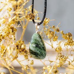 SERAPHINITE necklace, seraphinite crystalas SERAPHINITE