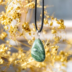 SERAPHINITE necklace, seraphinite crystalas SERAPHINITE
