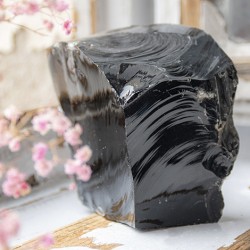 OBSIDIAN rough bigger piece , obsidian crystal, obsidian stone