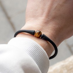 TIGER EYE bracelet silicone TIGER EYE crystal TIGER EYE gemstone