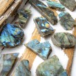 LABRADORITE crystal semi-polished labradorite gemstone