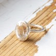 TOPAZ silver ring topaz crystal topaz gemstone