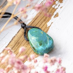 ATACAMA blue OPAL teardrop necklace