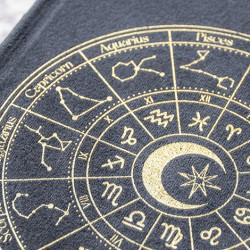 ASTROLOŠKA BELEŽNICA DNEVNIK s obsidian pisalom, darilo za astrologa, astrologija