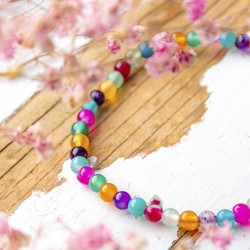 MULTICOLOR AGATE bracelet