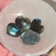 LABRADORITE crystal heart , labradorite gemstone,