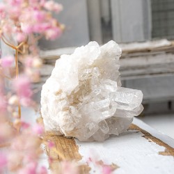 CLEAR QUARTZ CRYSTAL natural cluster