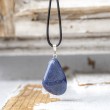 blue quartz crystal pendant, crystal shop, energy jewerly blue quartz gemstone