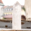 kamena strela svetilka, luč iz kamene strele, kamena strela kristal, svetilka iz kristala