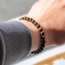 Bronzit zapestnica, Bronzit, bronzit kristal, zapestnica iz kristalov, nakit iz kristalov