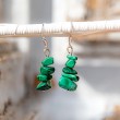 MALACHITE earrings, Malachite crystal, Malachite gemstone,