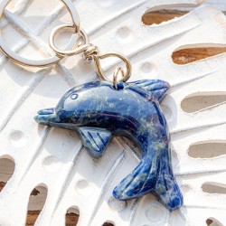 sodalite keychain. crystal keychain, sodalite, sodalite crystal