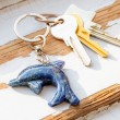 sodalite keychain. crystal keychain, sodalite, sodalite crystal