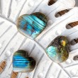 LABRADORITE crystal heart , labradorite gemstone,