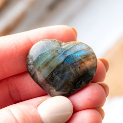 LABRADORITE crystal heart , labradorite gemstone,