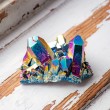 Titanum aura cluster, Clear crystal, clear quartz, quartz cluster