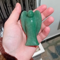 green aventurine, green aventurine angel, crystal carving, green aventurine angel statue, angel statue, crystal statue