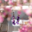 charoite, charoite earings, charoite jewellery, crystal earings, crystal jewellery