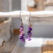 charoite, charoite earings, charoite jewellery, crystal earings, crystal jewellery
