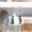 SERAPHINITE earings, seraphinite, rare crystal, crystal earings