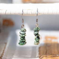 SERAPHINITE earings, seraphinite, rare crystal, crystal earings