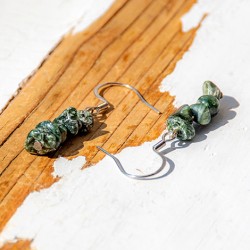 SERAPHINITE earings, seraphinite, rare crystal, crystal earings