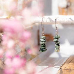 SERAPHINITE earings, seraphinite, rare crystal, crystal earings