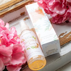 beli žajbelj palo santo smuge sprej,  za energijsko čiščenje prostora