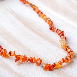 carnelian necklace, crystal necklace, carnelian, natural crystals
