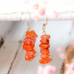 carnelian, carnelian crystal, carnelian earings, crystal earings, crystal jewellery, carnelian jewllery