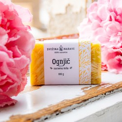 naravno ročno izdelano trdo milo, , naravno milo iz ognjiča