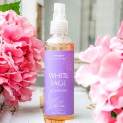 smudge spray, white sage, lavender, white sage and lavender, energy cleansing, space cleansing