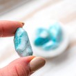 Larimar, larimar crystal, pocket crystal, rare crystals, polished stones, gemstones, polished crystals