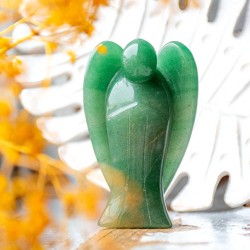 green aventurine, green aventurine  guardian angel, crystal carving, green aventurine angel statue, angel statue, crystal statue