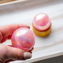 rose quartz, rose quartz crystal, rose quartz sphere, crystal sphere, crystal ball