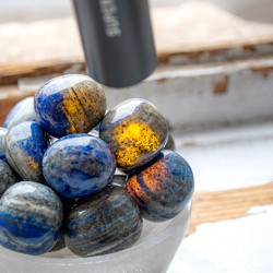 fluorescent crystals, lapis lazuli, fluorescent lapis lazuli, polished crystals, lapis, lapis lazuli crystal