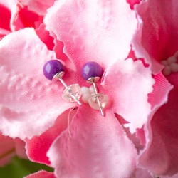 PHOSPHOSSIDERIT mini earrings 6mm, crystal earrings,