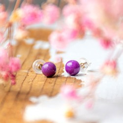 PHOSPHOSSIDERIT mini earrings 6mm, crystal earrings,