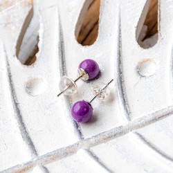 PHOSPHOSSIDERIT mini earrings 6mm, crystal earrings,