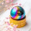 rainbow amethyst, rainbow titanium amethyst, titanium amethyst, amethyst sphere