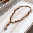 tigrovo oko kristal, naravni kristali, rožni venec iz naravnih kristalov, tigrovo oko, rožni venec