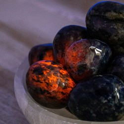 SODALITE pocket gemstone UV fluorescent, sodalite crystal,