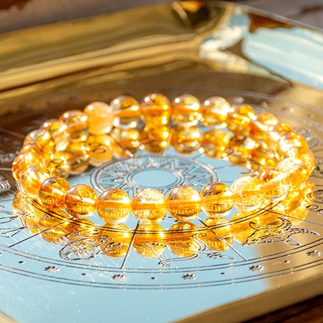 CITRIN zapestnica, energijski nakit, nakit iz kristalov