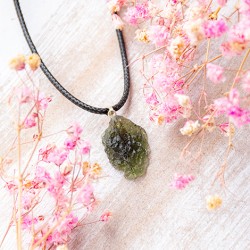 Moldavite necklace moldavite meteroite