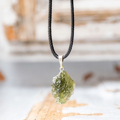 Moldavite necklace moldavite meteroite