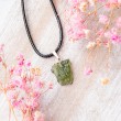 Moldavite necklace, moldavite stone, real moldavite, tektite, rare stones