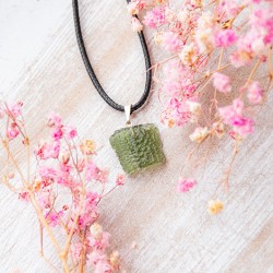 Moldavite necklace, real moldavite, moldavite jewlery, tektites, natural glass