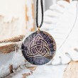 AMETHYST and TOURMALINE orgonite necklace celtic knot, orgonite, amethyst orgonite, orgonite necklace